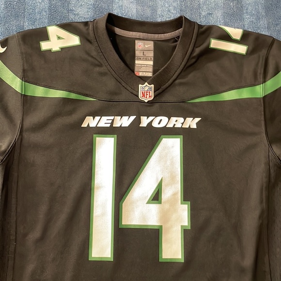 Nike NFL #14 DARNOLD Kids New York Jets Football Jersey - Picture 2 of 5